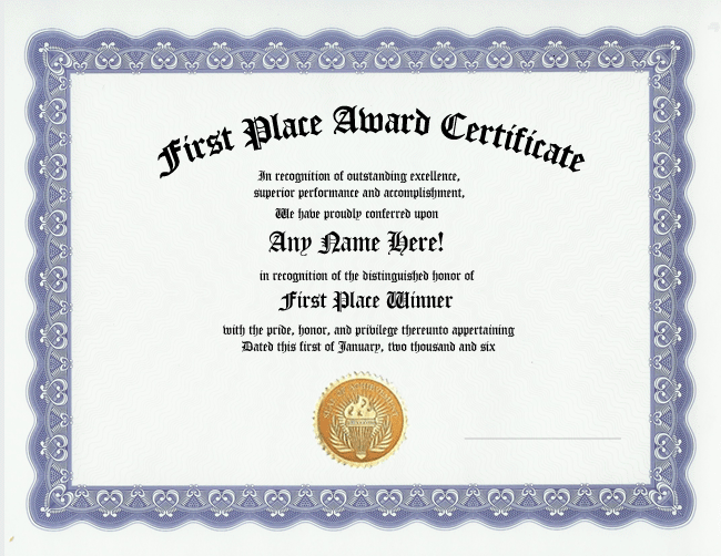 First Place Winner Certificate First Place Award Recognition Winner first-place-winner-certificate-first-place-award-recognition-winner