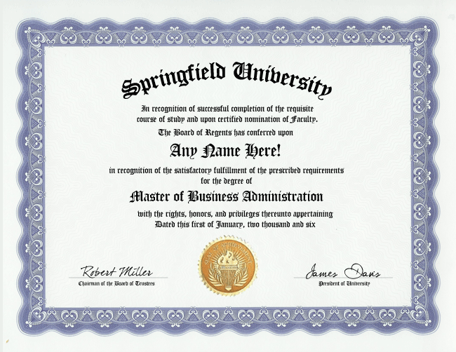 Fake Certificate